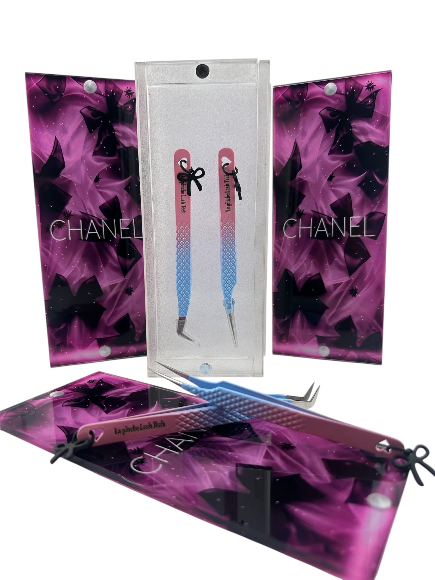 Chanel Bow tweezer holder x Bow duo