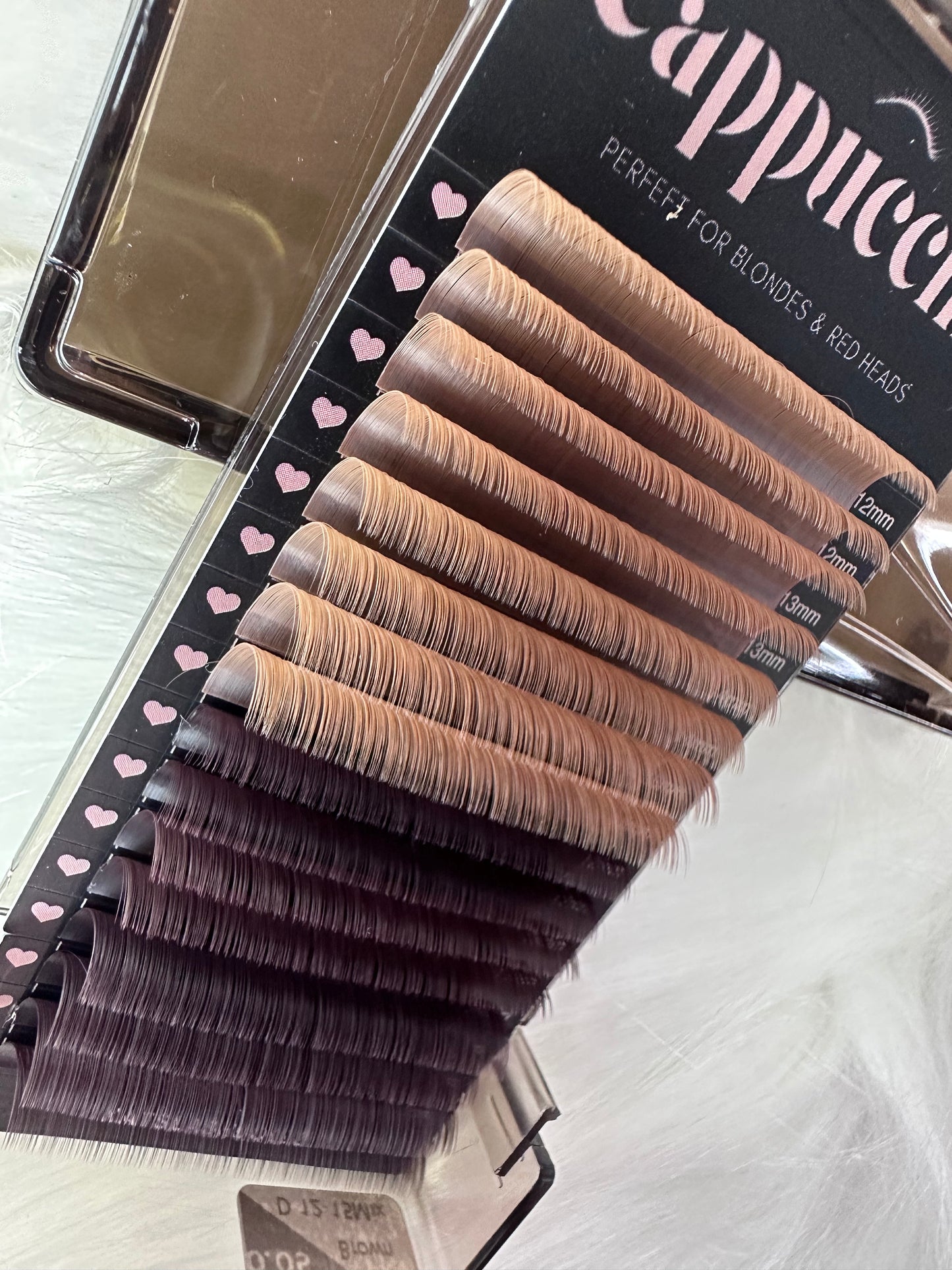 Cappuccino brown .05 lash tray