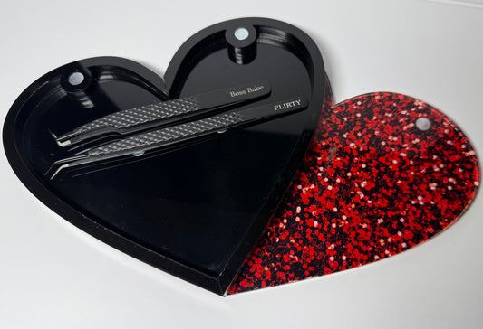 Heart tweezer holder tile