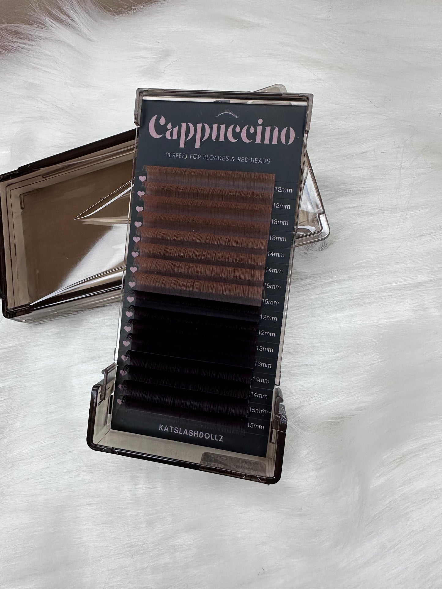 Cappuccino brown .05 lash tray