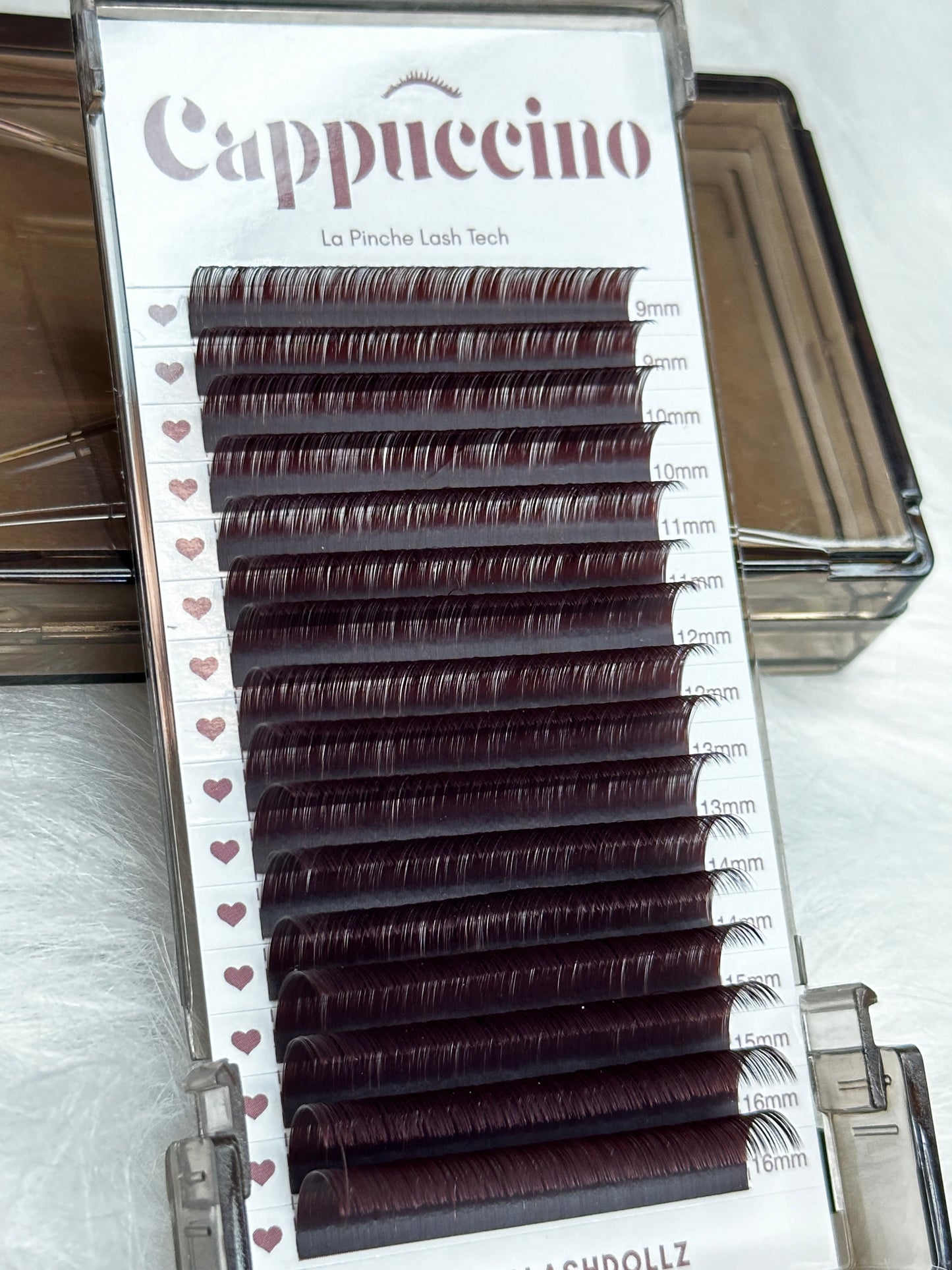 Cappuccino lash tray cc