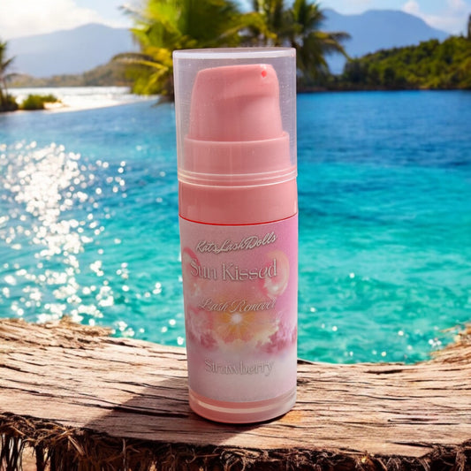 Strawberry sunscreen inspired lash remover