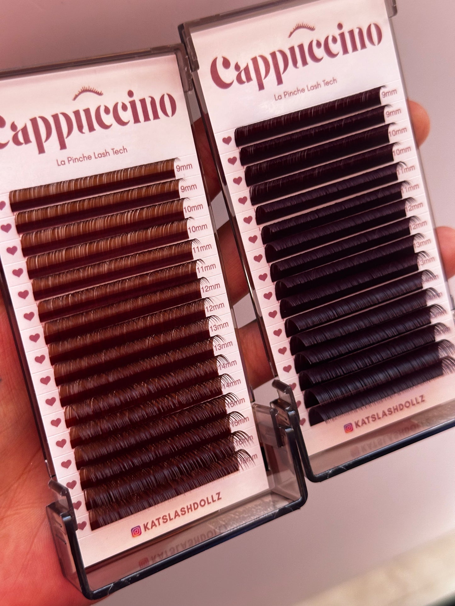 Cappuccino lash tray cc