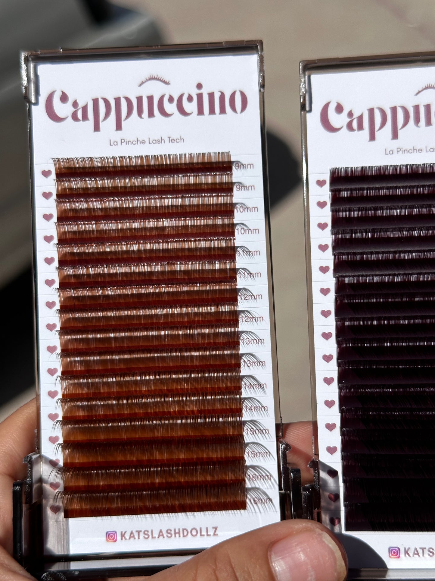 Cappuccino lash tray cc