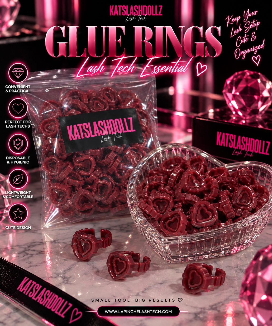 GLUE RINGS ♡