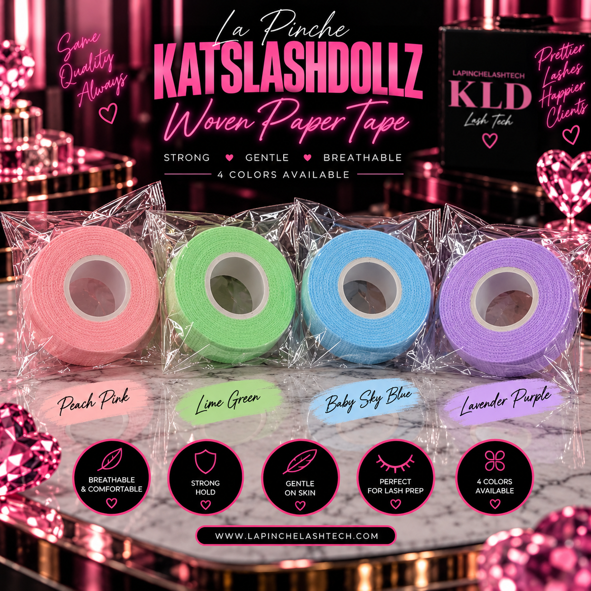 WOVEN PAPER LASH TAPE ♡